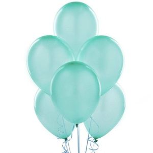 10 Pieces Of Tiffany Blue Latex Balloons, 10" 🌸